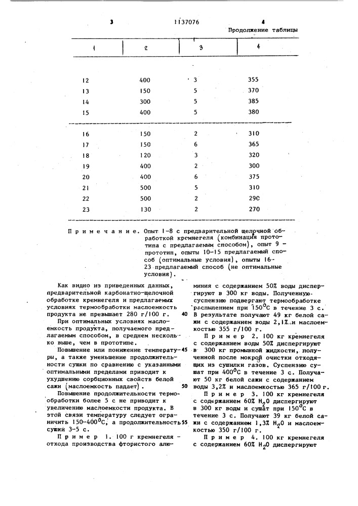 Способ получения белой сажи (патент 1137076)