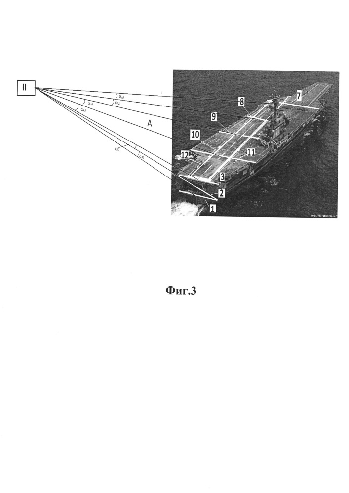 Способ определения координат самолёта при посадке на авианосец и устройство для его осуществления (патент 2654455)