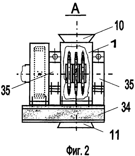 Дробилка для резания блоков губчатого титана (патент 2428255)