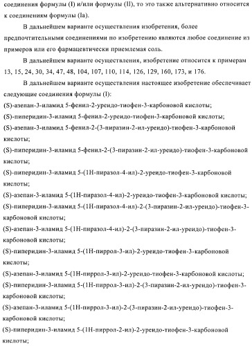 Производные тиофена в качестве ингибиторов снк 1 (патент 2397168)