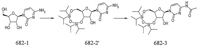 Получение промежуточных соединений, используемых в синтезе 2'-циано-2'-дезокси-n4-пальмитоил-1-бета-d-арабинофуранозилцитозина (патент 2509084)