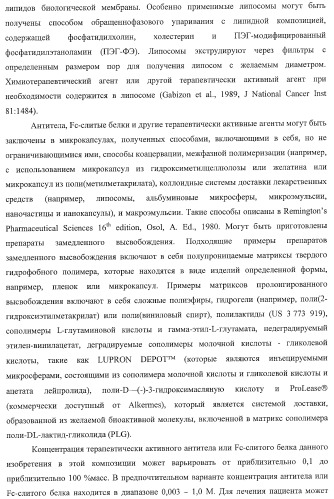 Антитело, содержащее fc-вариантную часть (варианты), фармацевтическая композиция, содержащая антитело, и способ лечения млекопитающего (патент 2390527)