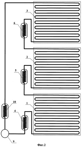 Устройство панельно-лучистого отопления и охлаждения (патент 2359180)