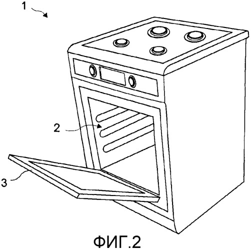 Духовой шкаф, в котором воздух выпускается из ручки дверцы (патент 2505750)