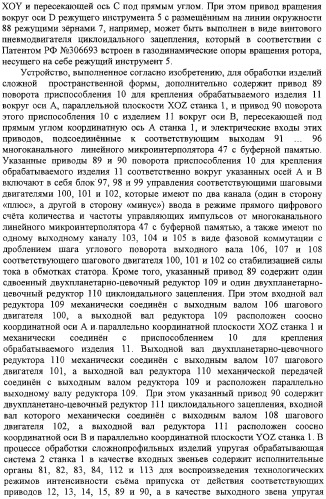 Способ формообразования сферовинтовых конических зубчатых поверхностей и устройство для его реализации (патент 2309028)