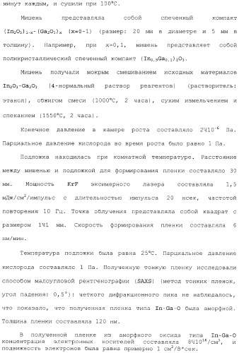 Аморфный оксид и полевой транзистор с его использованием (патент 2369940)