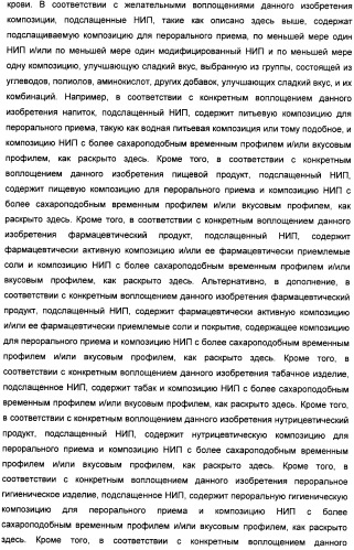 Композиции натурального интенсивного подсластителя с улучшенным временным параметром и(или) корригирующим параметром, способы их приготовления и их применения (патент 2459434)