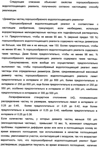 Твердый водопоглощающий реагент и способ его изготовления, и водопоглощающее изделие (патент 2355370)