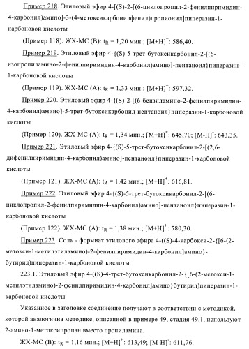 Производные пиримидина и их применение в качестве антагонистов рецептора p2y12 (патент 2410393)