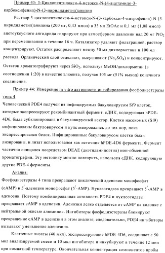 Ингибиторы фосфодиэстеразы 4, включающие n-замещенные аналоги анилина и дифениламина (патент 2368604)
