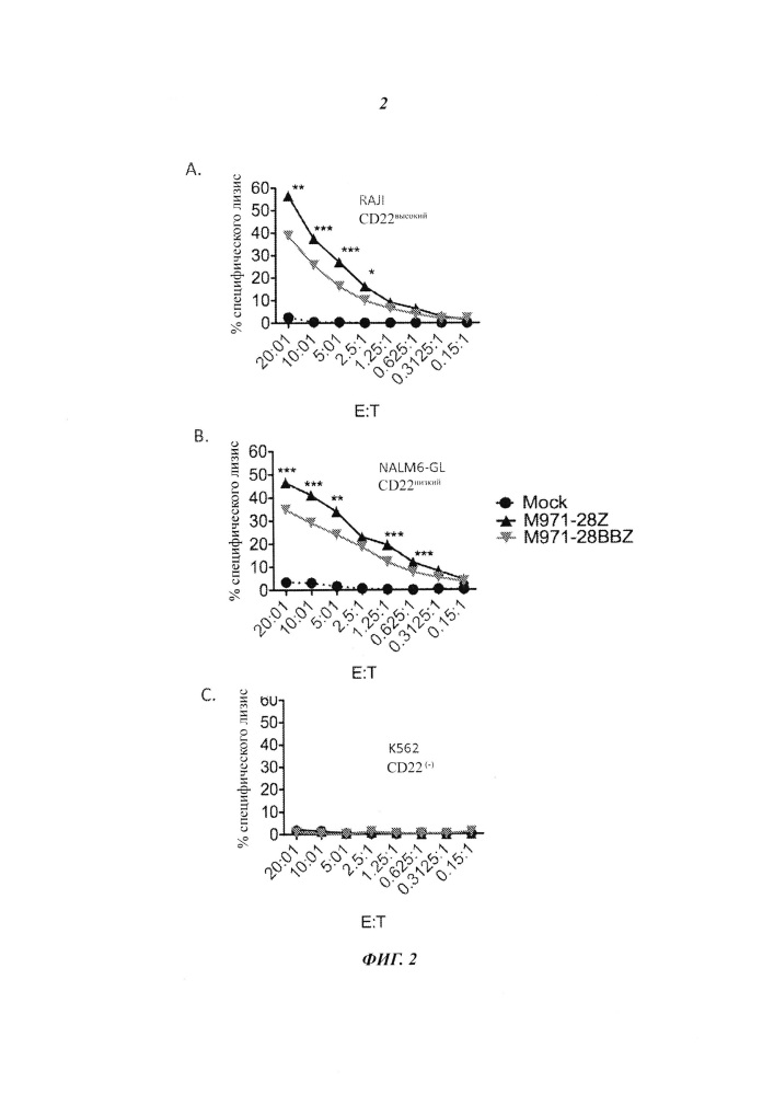 Химерные антигенные рецепторы м971 (патент 2658485)