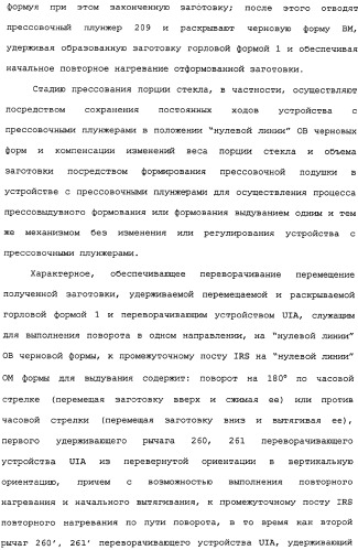 Способ и машина для производства полых стеклянных изделий (патент 2307077)