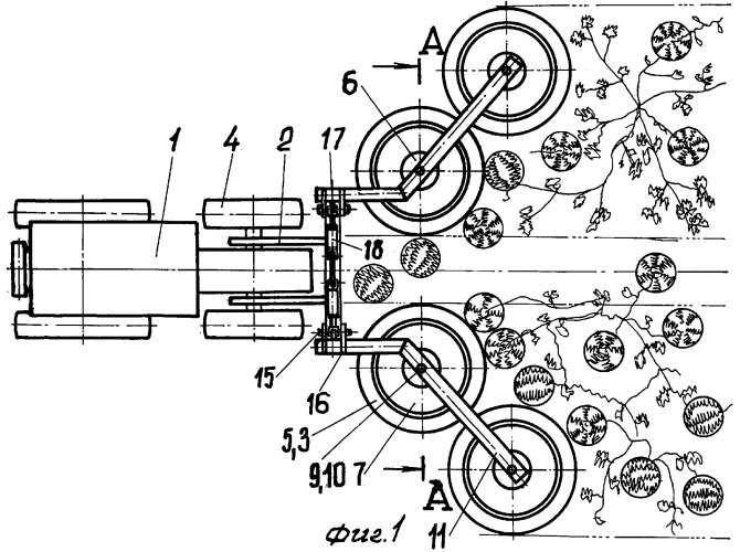 Валкообразователь плодов бахчевых культур (патент 2313213)