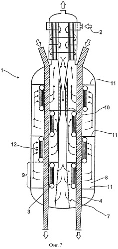 Реактор для осуществления непрерывной окислительной дегидрогенизации, а также способ (патент 2459658)