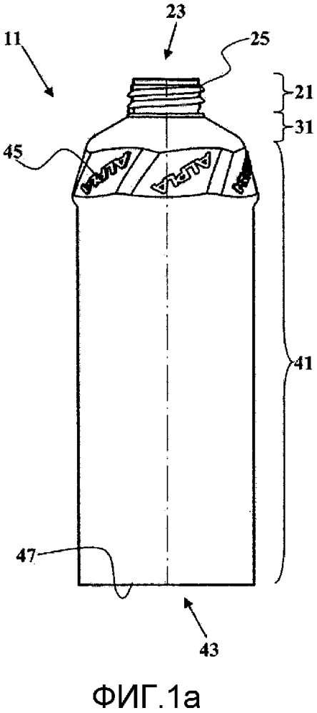 Туба, полученная экструзионно-раздувным формованием (патент 2641746)