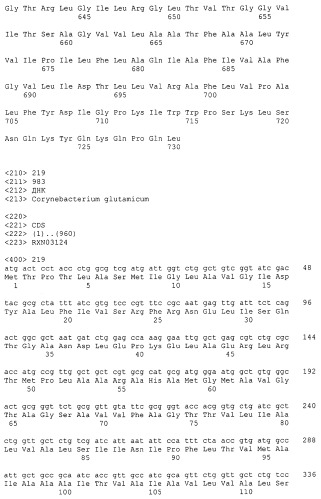 Гены corynebacterium glutamicum, кодирующие белки резистентности и толерантности к стрессам (патент 2303635)