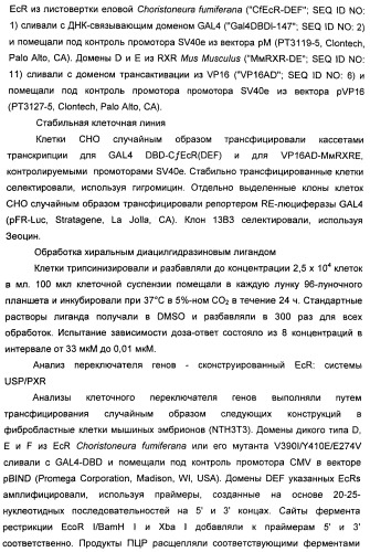 Хиральные диацилгидразиновые лиганды для модуляции экспрессии экзогенных генов с помощью экдизон-рецепторного комплекса (патент 2490253)