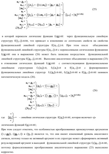 Функциональная входная структура параллельно-последовательного умножителя f ( ) в позиционном формате множимого [mj]f(2n) и множителя [ni]f(2n) (варианты) (патент 2422881)