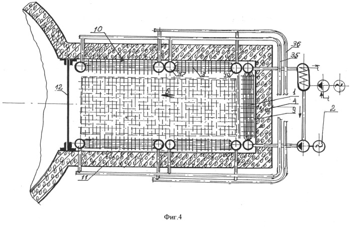Устройство для отвода избыточной тепловой энергии из внутреннего объема защитной оболочки атомной электростанции (патент 2504031)