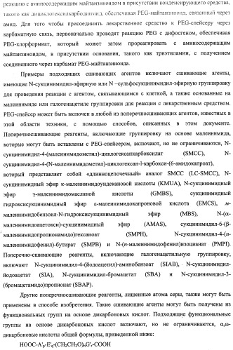 Высокоэффективные конъюгаты и гидрофильные сшивающие агенты (линкеры) (патент 2487877)