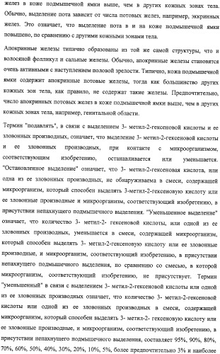 Микроорганизмы, ингибирующие образование неприятного подмышечного запаха (патент 2459864)