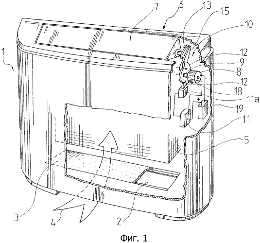 Нагревательный конвектор с электрически регулируемым отклоняющим элементом (патент 2304259)
