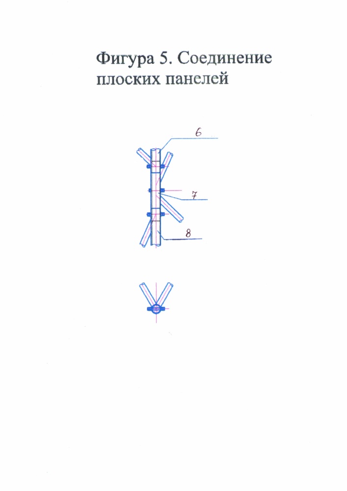 Плоская панель для стальных трубчатых мачт и призматических башен (патент 2667243)