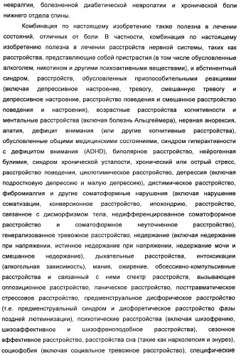 Комбинация избирательного ингибитора обратного захвата норадреналина и ингибитора pdev (патент 2349323)