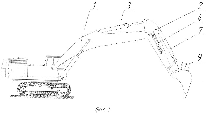 Рабочее оборудование одноковшового экскаватора (патент 2520307)