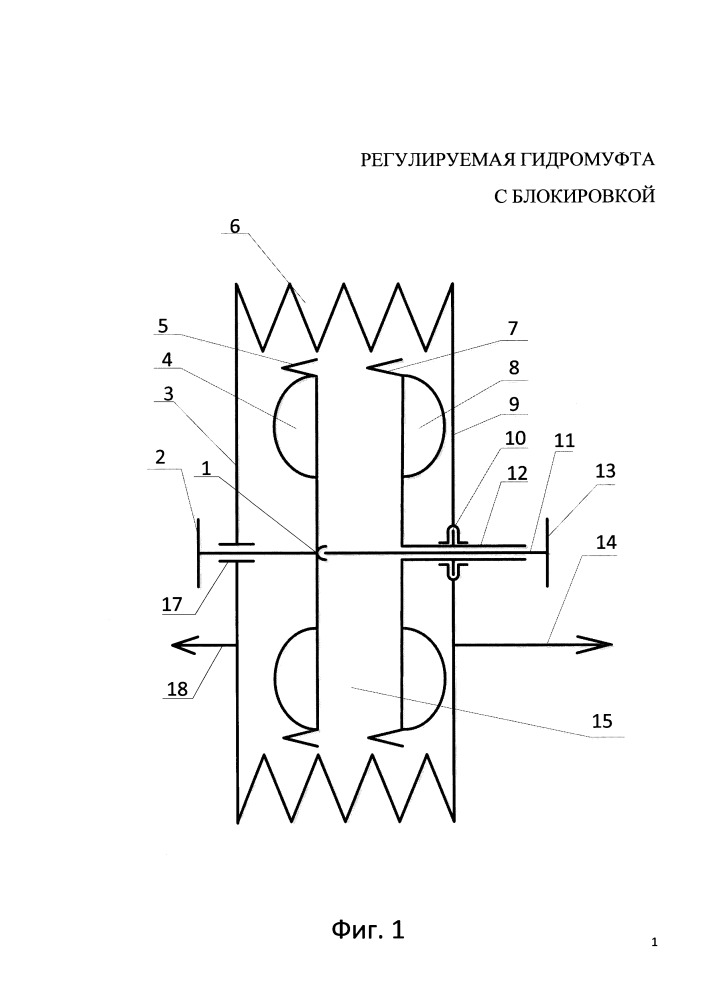 Регулируемая гидромуфта с блокировкой (варианты) (патент 2659150)