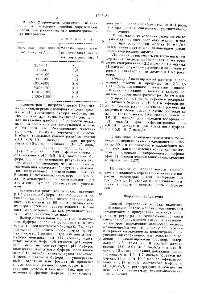 Способ определения железа (патент 1567939)