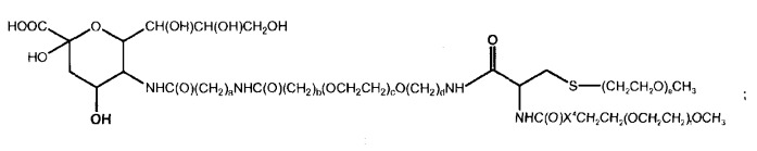 Глицерин-связанные пэгилированные сахара и гликопептиды (патент 2460543)