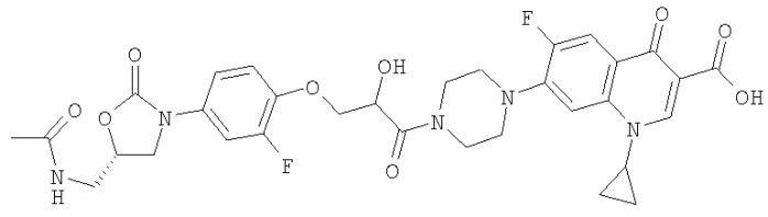 Оксазолидинон-хинолонгибридные антибиотики (патент 2371443)