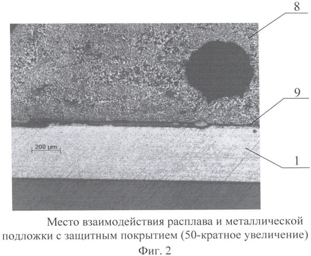 Покрытие для защиты от жидкометаллической коррозии стальной подложки (патент 2455392)