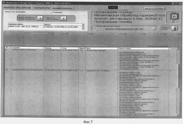 Способ контроля и управления качеством лечения пациента в стоматологической клинике и система для его реализации (патент 2387009)