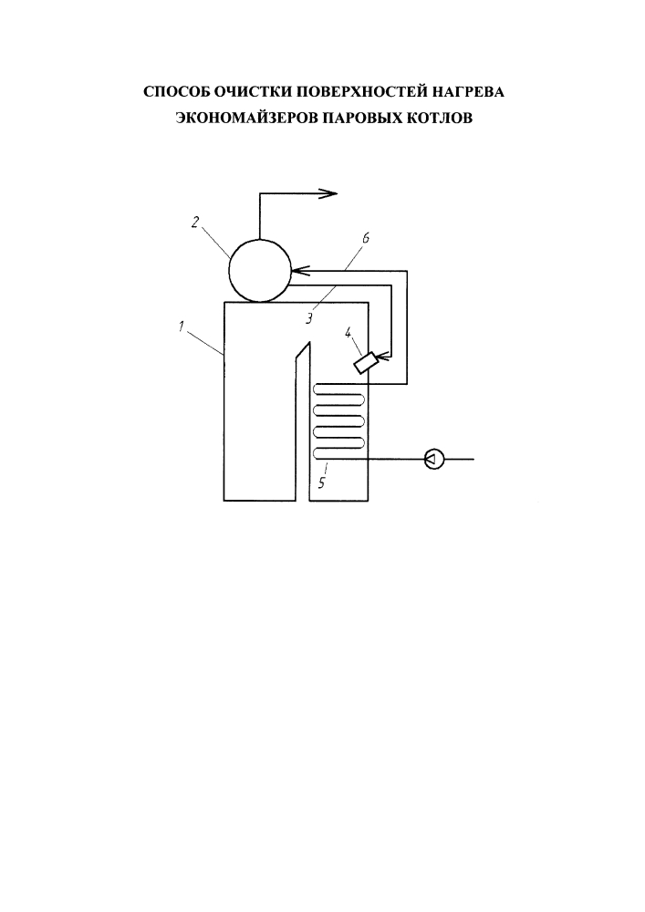 Способ очистки поверхностей нагрева экономайзеров паровых котлов (патент 2621441)