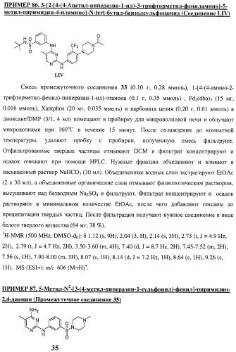 Би-арил-мета-пиримидиновые ингибиторы киназы (патент 2448959)