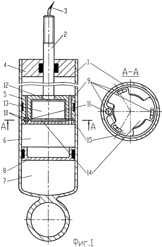 Регулируемый амортизатор (патент 2253576)