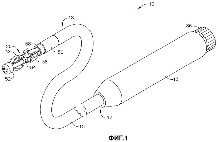 Винтовое управление отклонением для устройства наложения анастомотического кольца (патент 2426511)