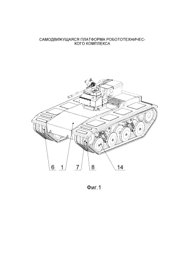 Самодвижущаяся платформа робототехнического комплекса (патент 2583254)