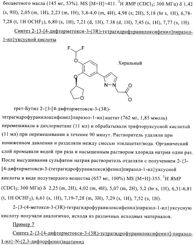 Производные пиразола в качестве ингибиторов фосфодиэстеразы 4 (патент 2379292)