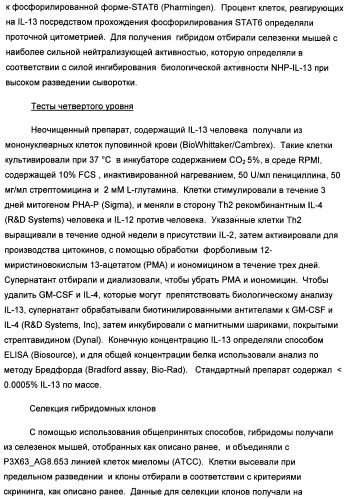 Il-13 связывающие агенты (патент 2434881)