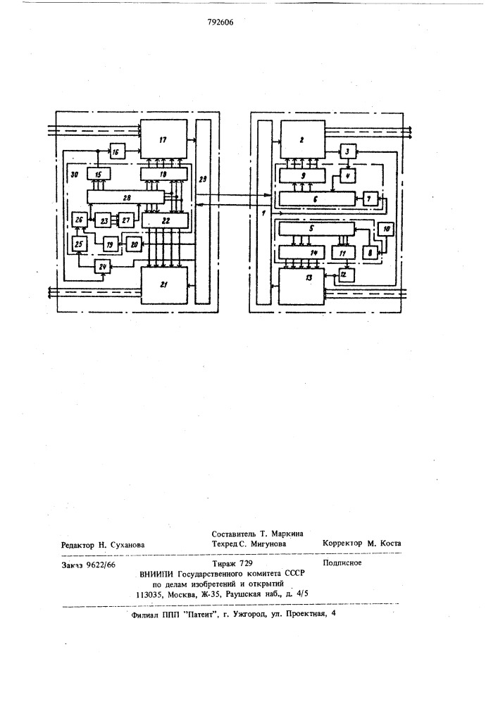 Система цикловой синхронизации (патент 792606)