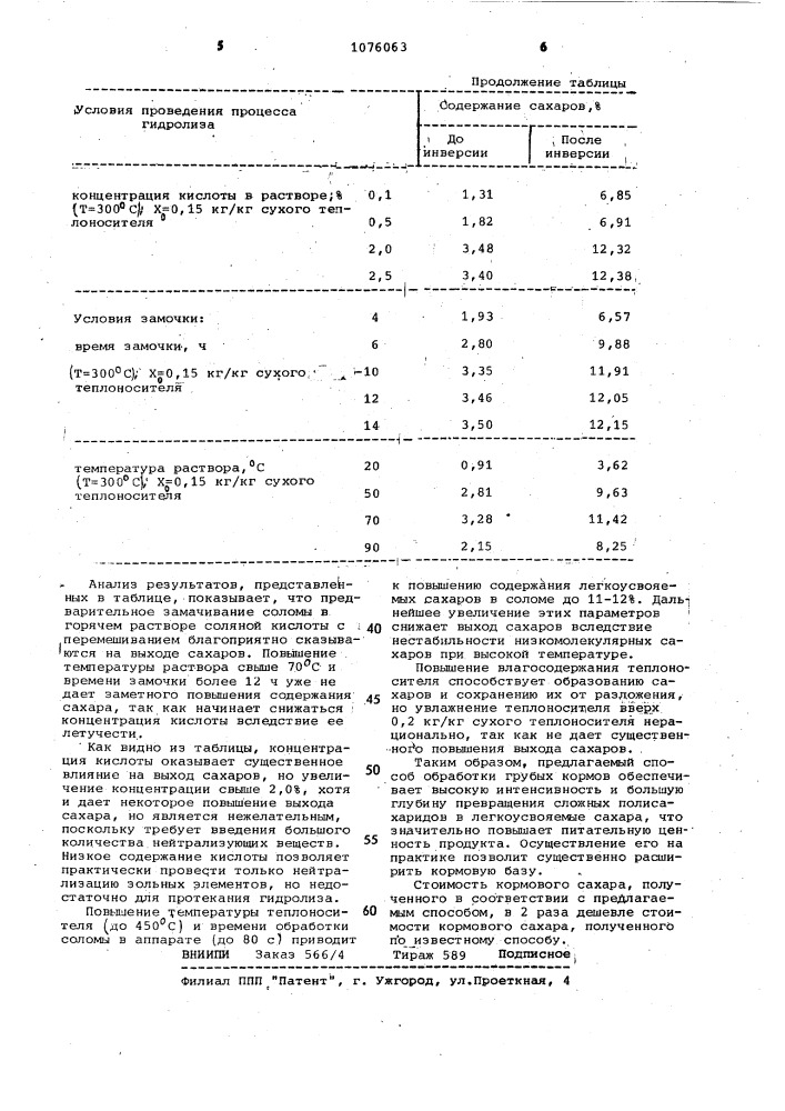 Способ обработки грубого растительного сырья на корм (патент 1076063)