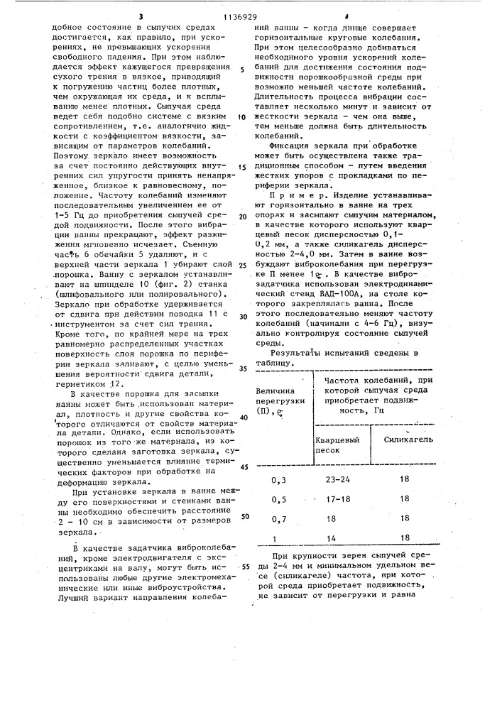 Способ блокирования и разгрузки нежестких оптических деталей (патент 1136929)