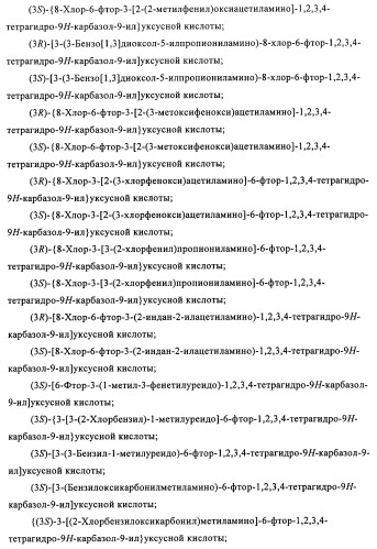 Производные (3-амино-1,2,3,4-тетрагидро-9н-карбазол-9-ил)уксусной кислоты (патент 2448092)