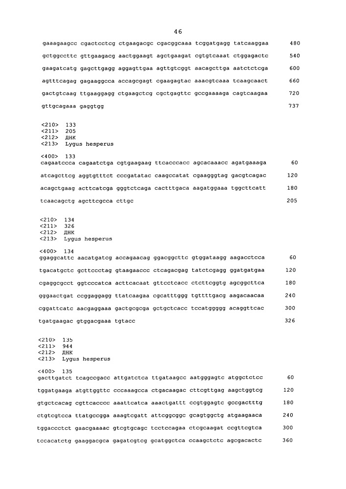 Подавление экспрессии генов у насекомых-вредителей (патент 2665549)