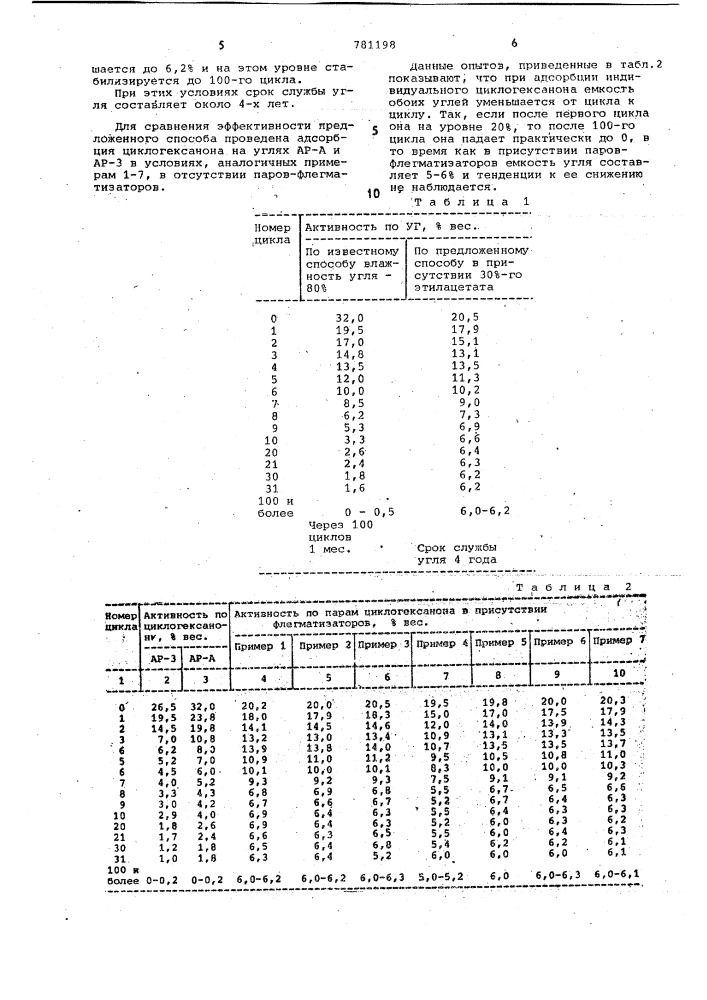 Способ регенерации циклогексанона из паровоздушной смеси (патент 781198)