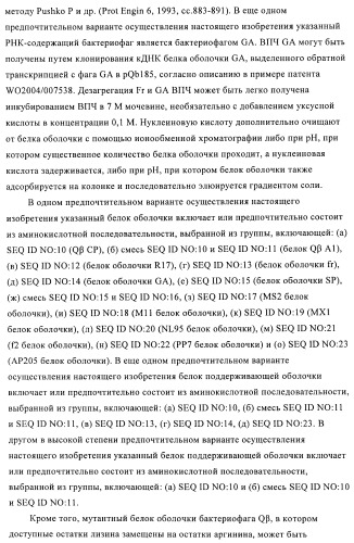 Способы упаковки олигонуклеотидов в вирусоподобные частицы рнк-содержащих бактериофагов (патент 2476595)