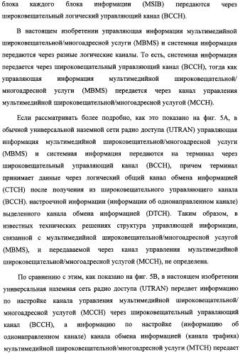 Способ передачи управляющего сигнала для данных мультимедийных широковещательных/многоадресных услуг (mbms) в системе беспроводной подвижной связи (патент 2307467)